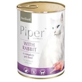 PIPER CAT doboz sterilizált macskáknak, csészével, 400g